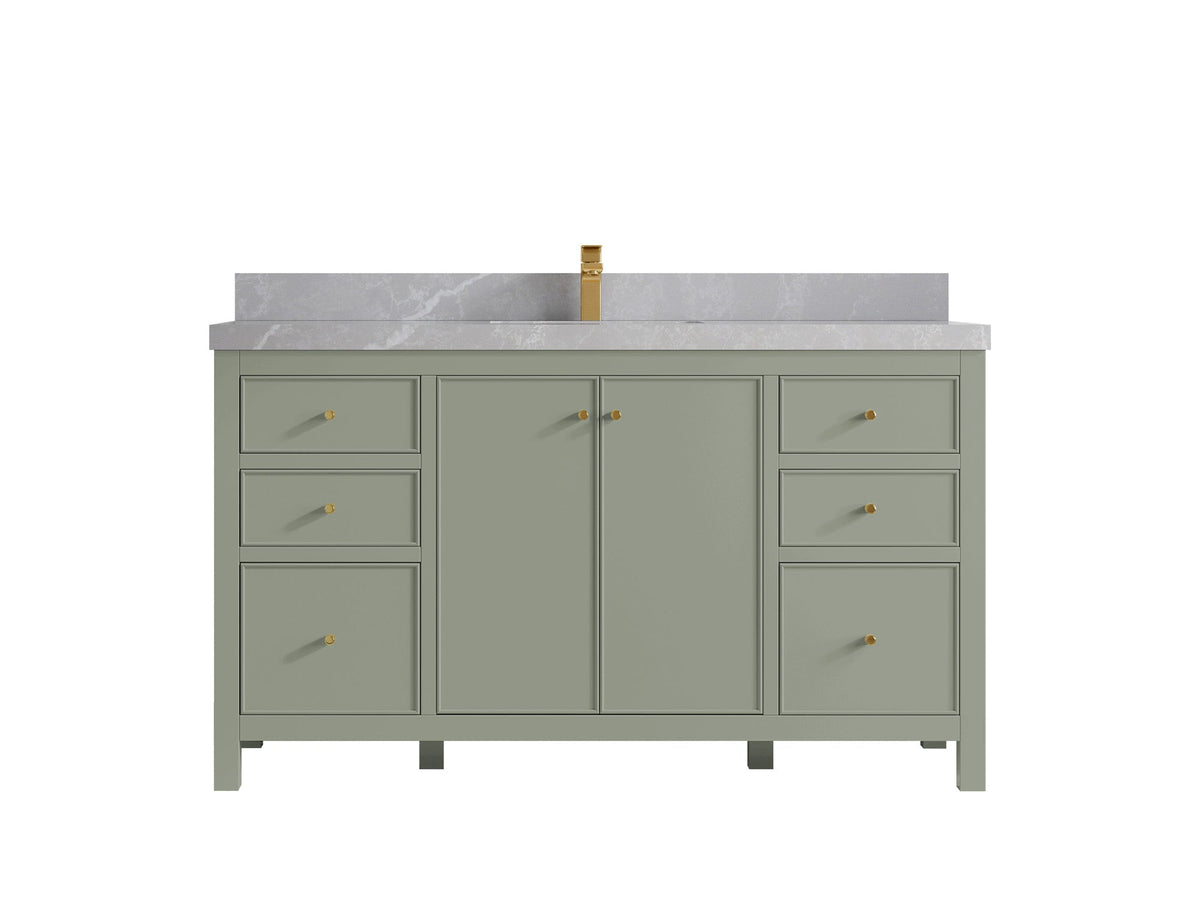 Chicago 60 in. W x 22 in. D Single Sink Bathroom Vanity - Willow Bath and Vanity