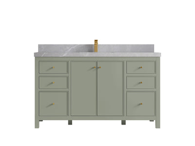 Chicago 60 in. W x 22 in. D Single Sink Bathroom Vanity - Willow Bath and Vanity