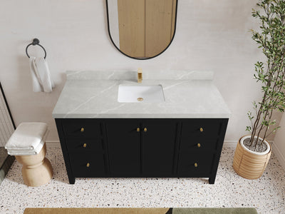 Chicago 60 in. W x 22 in. D Single Sink Bathroom Vanity - Willow Bath and Vanity