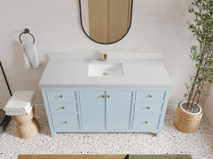 Chicago 60 in. W x 22 in. D Single Sink Bathroom Vanity - photo 12