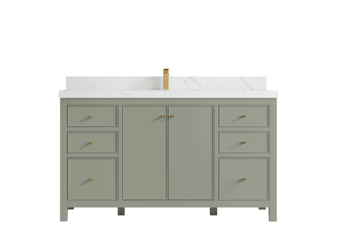 Chicago 60 in. W x 22 in. D Single Sink Bathroom Vanity - Willow Bath and Vanity
