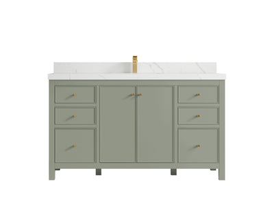 Chicago 60 in. W x 22 in. D Single Sink Bathroom Vanity - Willow Bath and Vanity