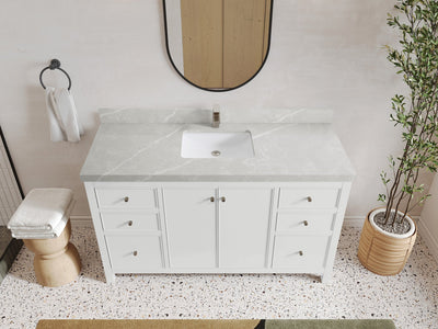 Chicago 60 in. W x 22 in. D Single Sink Bathroom Vanity - Willow Bath and Vanity