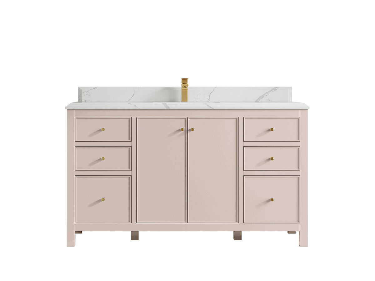Chicago 60 in. W x 22 in. D Single Sink Bathroom Vanity - Willow Bath and Vanity