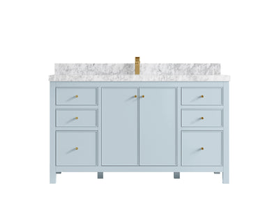 Chicago 60 in. W x 22 in. D Single Sink Bathroom Vanity - Willow Bath and Vanity