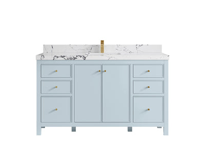 Chicago 60 in. W x 22 in. D Single Sink Bathroom Vanity - Willow Bath and Vanity