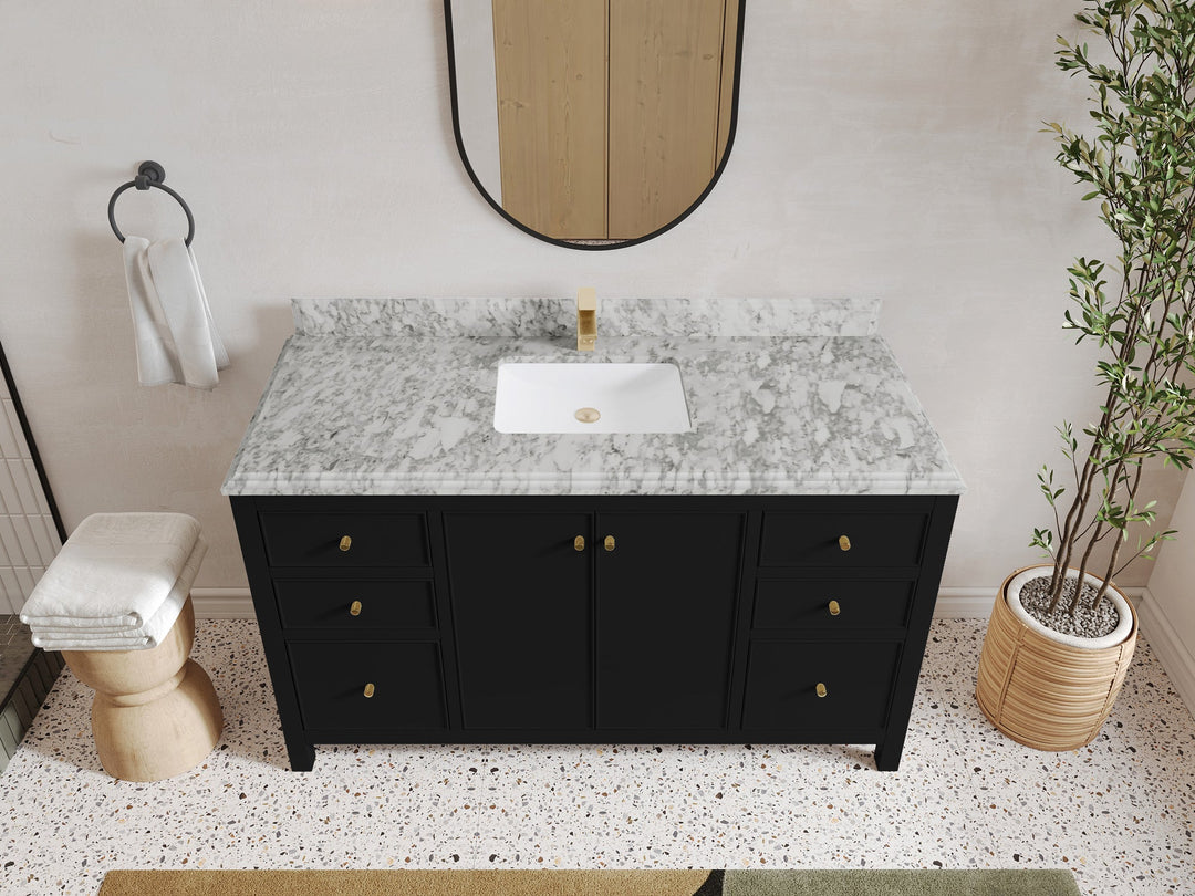 Chicago 60 in. W x 22 in. D Single Sink Bathroom Vanity - Willow Bath and Vanity