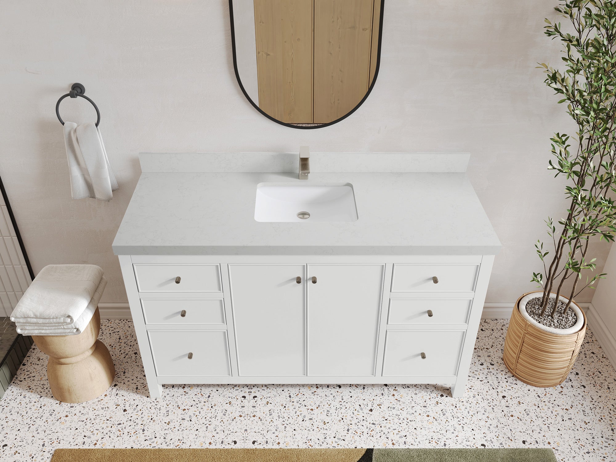 Chicago 60 in. W x 22 in. D Single Sink Bathroom Vanity - Willow Bath and Vanity