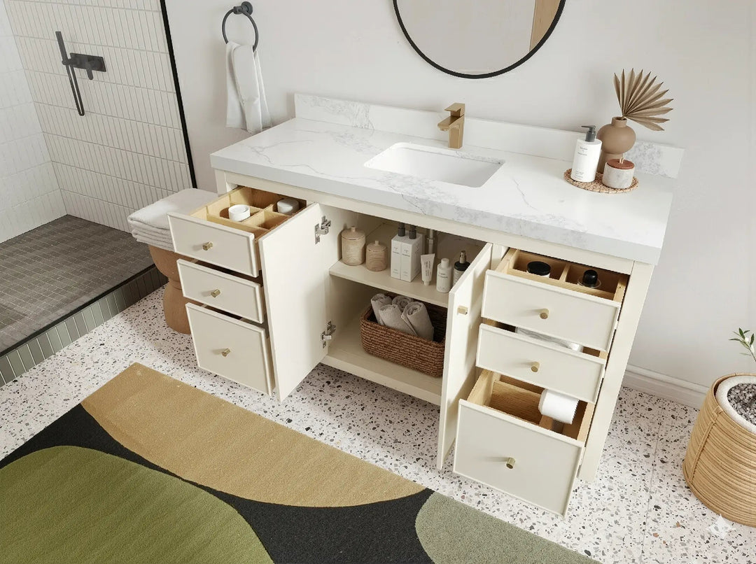 Chicago 60 in. W x 22 in. D Single Sink Bathroom Vanity - Willow Bath and Vanity