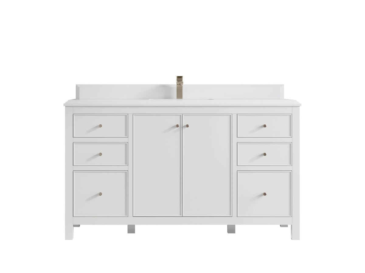 Chicago 60 in. W x 22 in. D Single Sink Bathroom Vanity - Willow Bath and Vanity