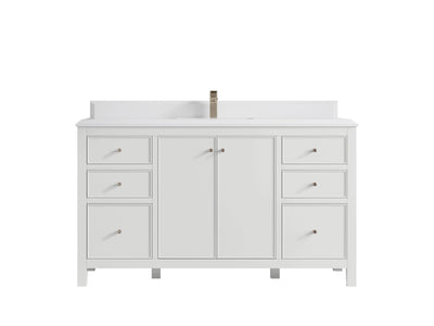 Chicago 60 in. W x 22 in. D Single Sink Bathroom Vanity - Willow Bath and Vanity
