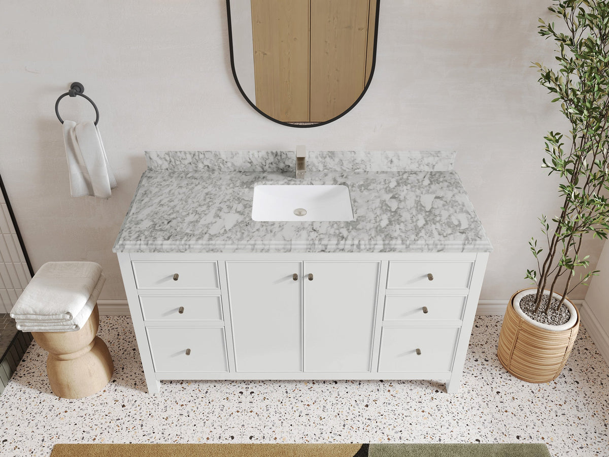 Chicago 60 in. W x 22 in. D Single Sink Bathroom Vanity - Willow Bath and Vanity
