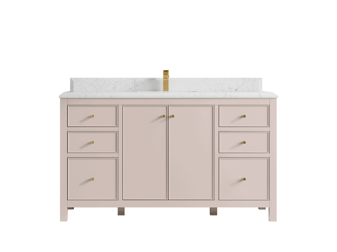 Chicago 60 in. W x 22 in. D Single Sink Bathroom Vanity - Willow Bath and Vanity