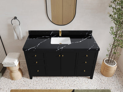 Chicago 60 in. W x 22 in. D Single Sink Bathroom Vanity - Willow Bath and Vanity