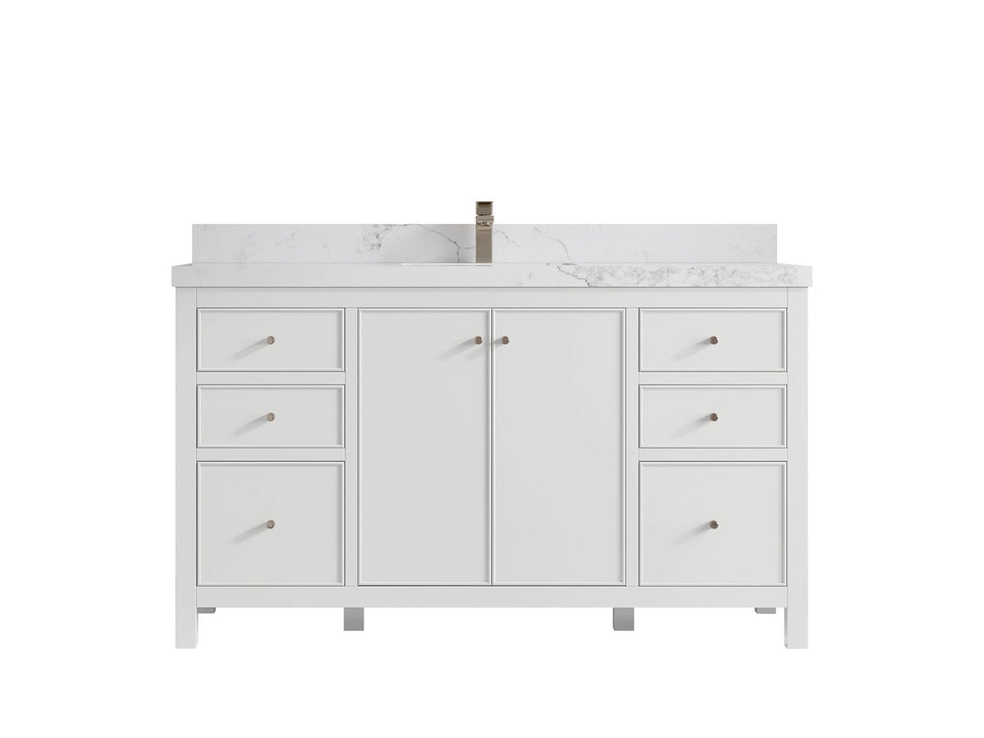 Chicago 60 in. W x 22 in. D Single Sink Bathroom Vanity - Willow Bath and Vanity