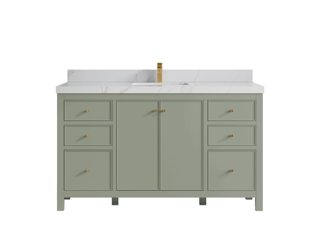 Chicago 60 in. W x 22 in. D Single Sink Bathroom Vanity - Willow Bath and Vanity