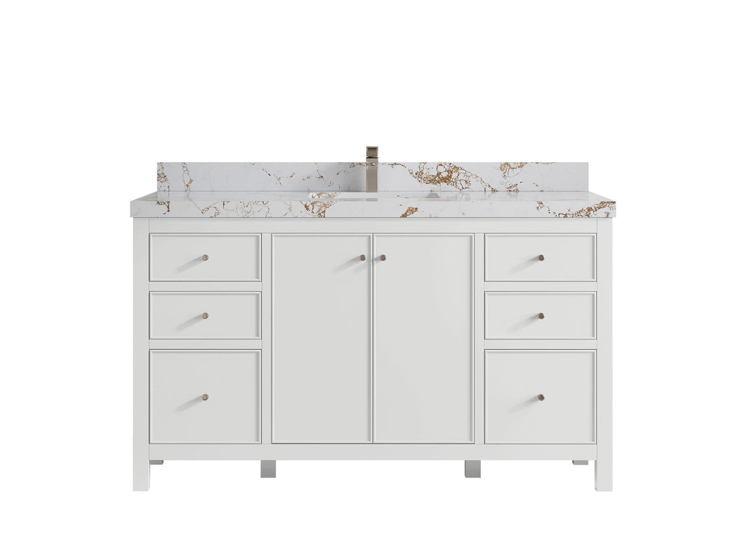 Chicago 60 in. W x 22 in. D Single Sink Bathroom Vanity - Willow Bath and Vanity