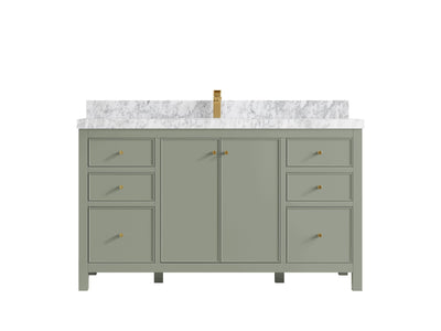 Chicago 60 in. W x 22 in. D Single Sink Bathroom Vanity - Willow Bath and Vanity