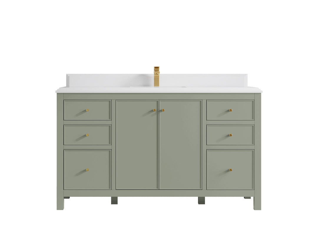Chicago 60 in. W x 22 in. D Single Sink Bathroom Vanity - Willow Bath and Vanity