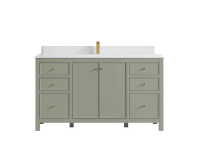 Chicago 60 in. W x 22 in. D Single Sink Bathroom Vanity - Willow Bath and Vanity