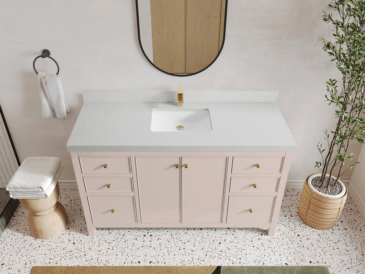 Chicago 60 in. W x 22 in. D Single Sink Bathroom Vanity - Willow Bath and Vanity