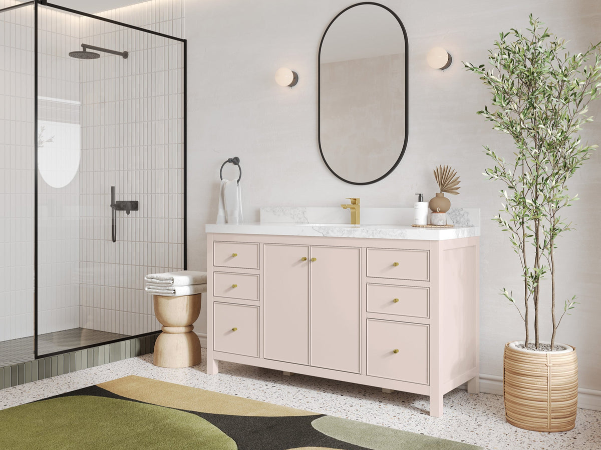 Chicago 60 in. W x 22 in. D Single Sink Bathroom Vanity - Willow Bath and Vanity