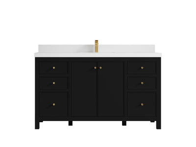 Chicago 60 in. W x 22 in. D Single Sink Bathroom Vanity - Willow Bath and Vanity