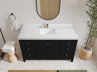 Chicago 60 in. W x 22 in. D Single Sink Bathroom Vanity - Willow Bath and Vanity