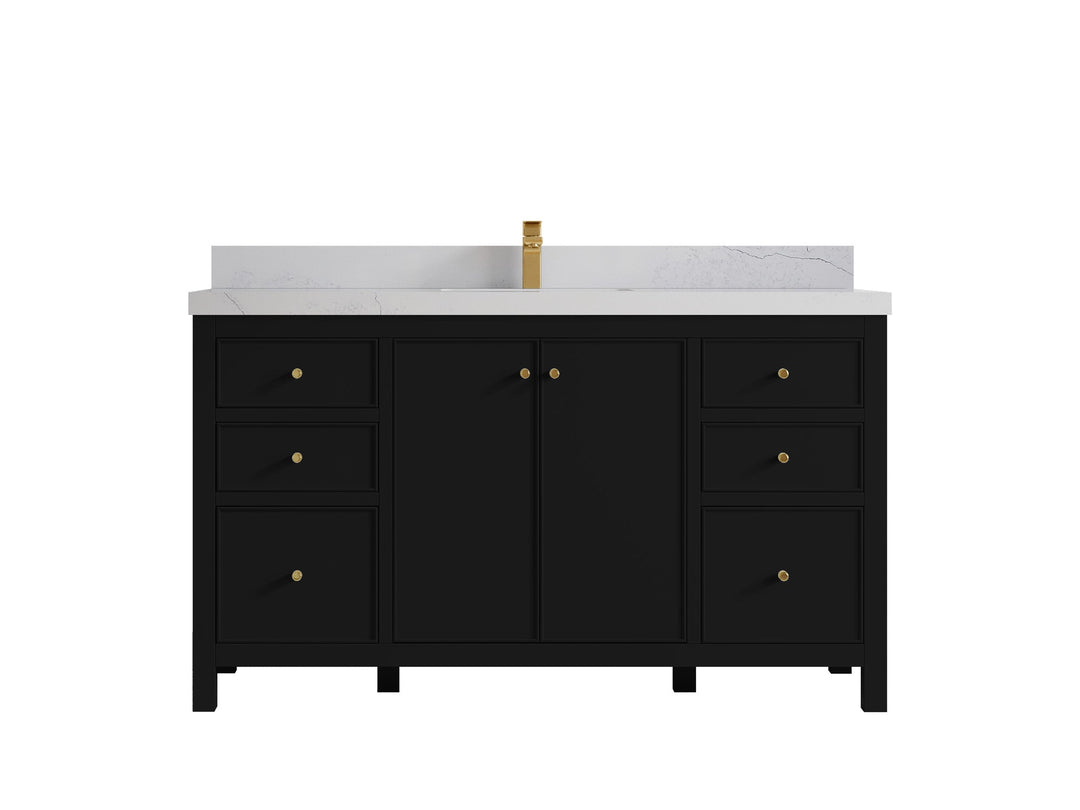 Chicago 60 in. W x 22 in. D Single Sink Bathroom Vanity - Willow Bath and Vanity