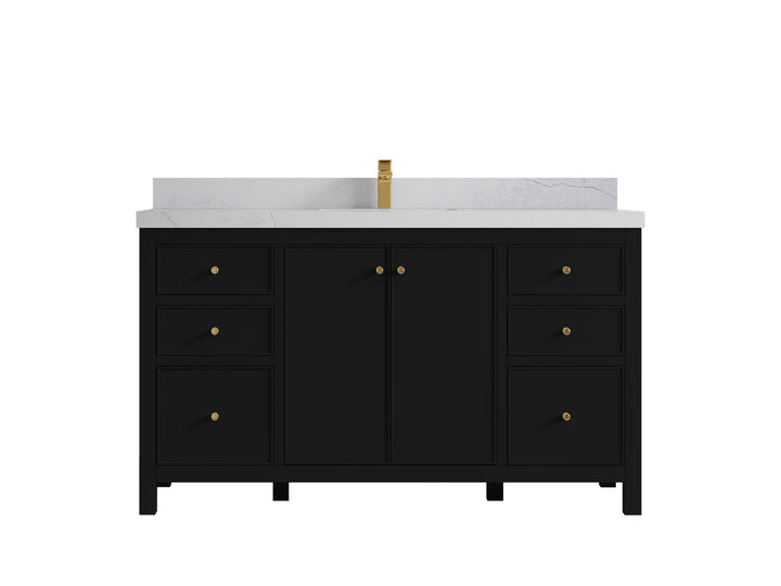 Chicago 60 in. W x 22 in. D Single Sink Bathroom Vanity - photo 1