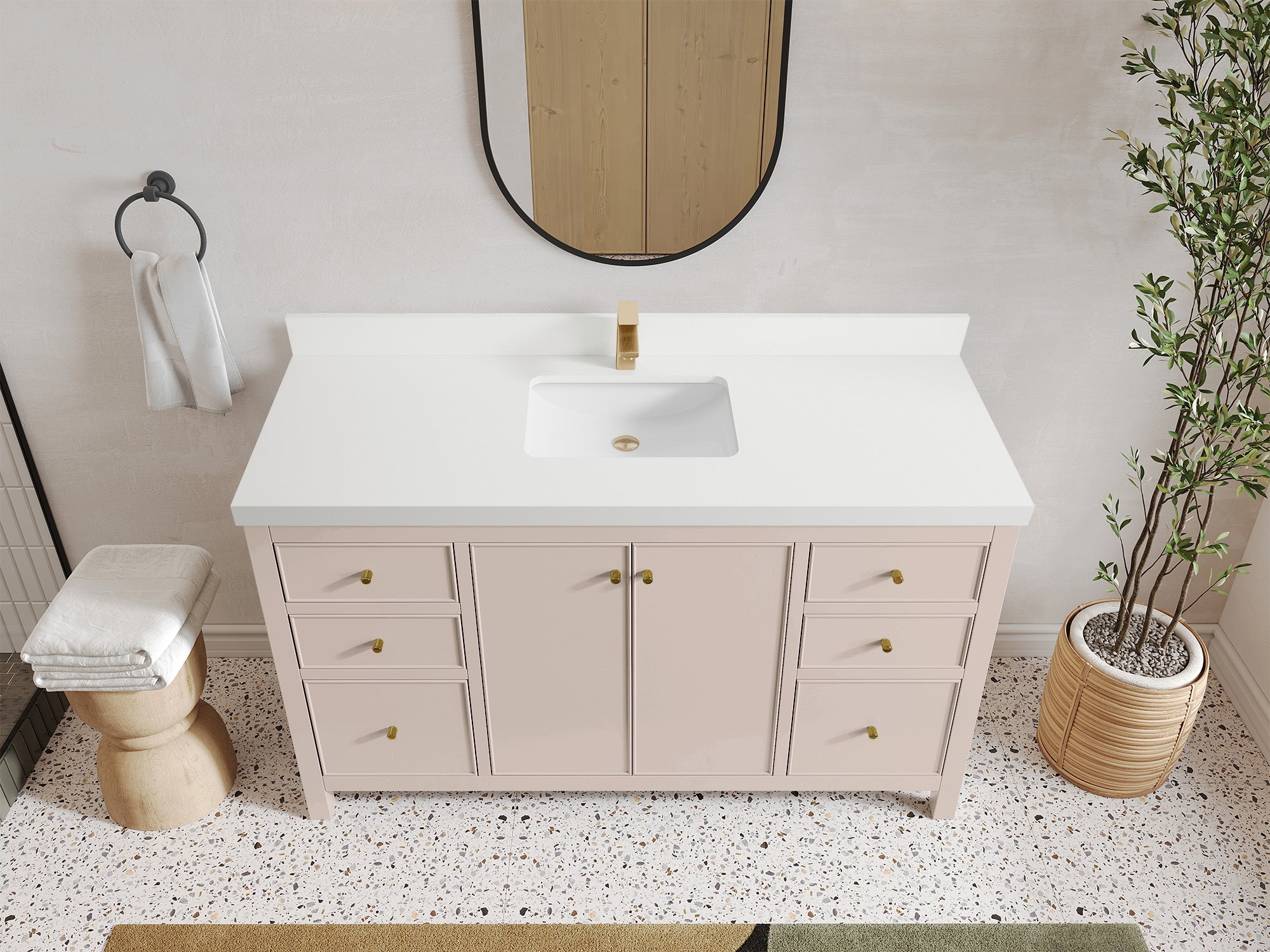 Chicago 60 in. W x 22 in. D Single Sink Bathroom Vanity - Willow Bath and Vanity
