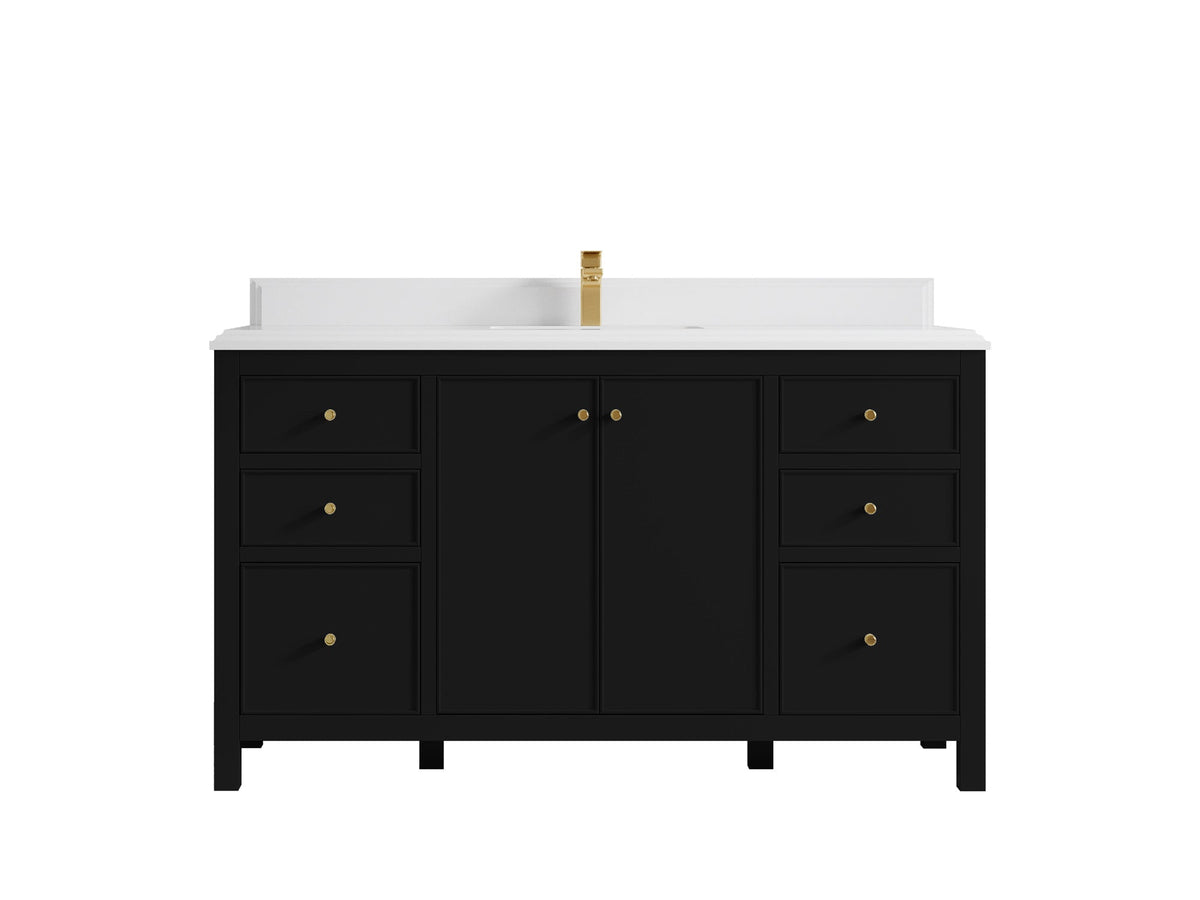 Chicago 60 in. W x 22 in. D Single Sink Bathroom Vanity - Willow Bath and Vanity