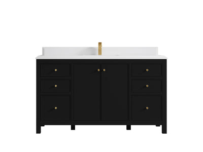 Chicago 60 in. W x 22 in. D Single Sink Bathroom Vanity - Willow Bath and Vanity