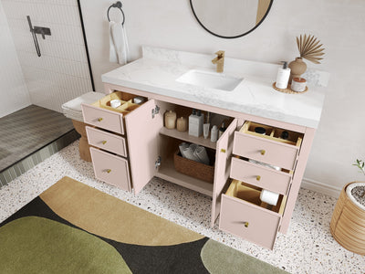 Chicago 60 in. W x 22 in. D Single Sink Bathroom Vanity - Willow Bath and Vanity