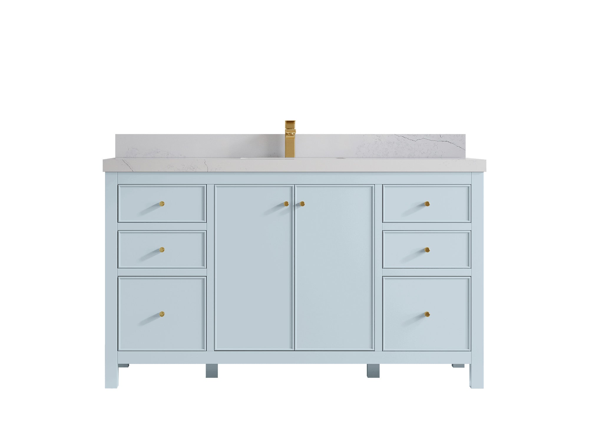 Chicago 60 in. W x 22 in. D Single Sink Bathroom Vanity - Willow Bath and Vanity