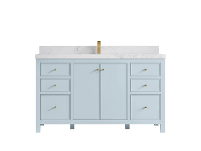 Chicago 60 in. W x 22 in. D Single Sink Bathroom Vanity - Willow Bath and Vanity