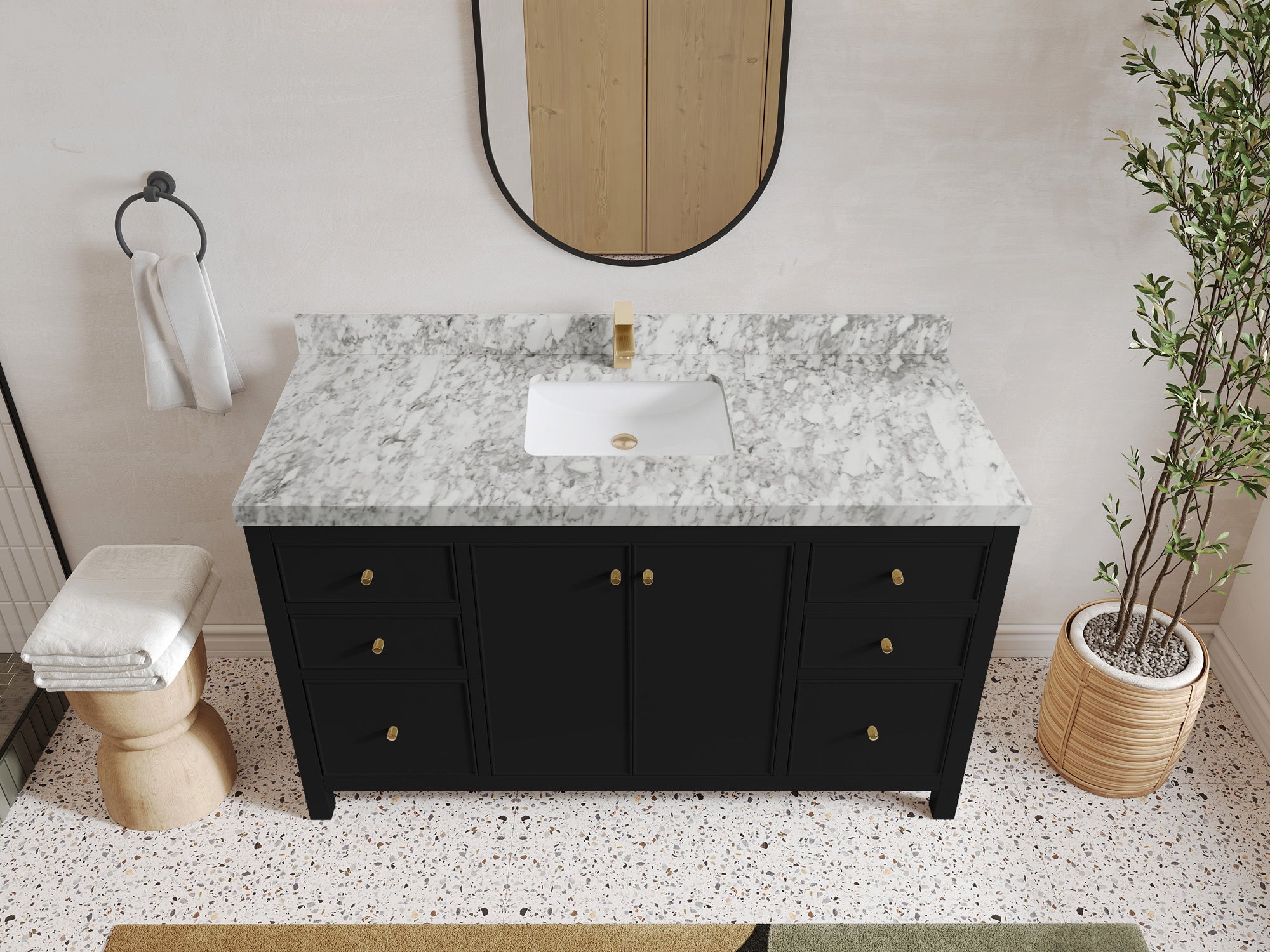 Chicago 60 in. W x 22 in. D Single Sink Bathroom Vanity - Willow Bath and Vanity