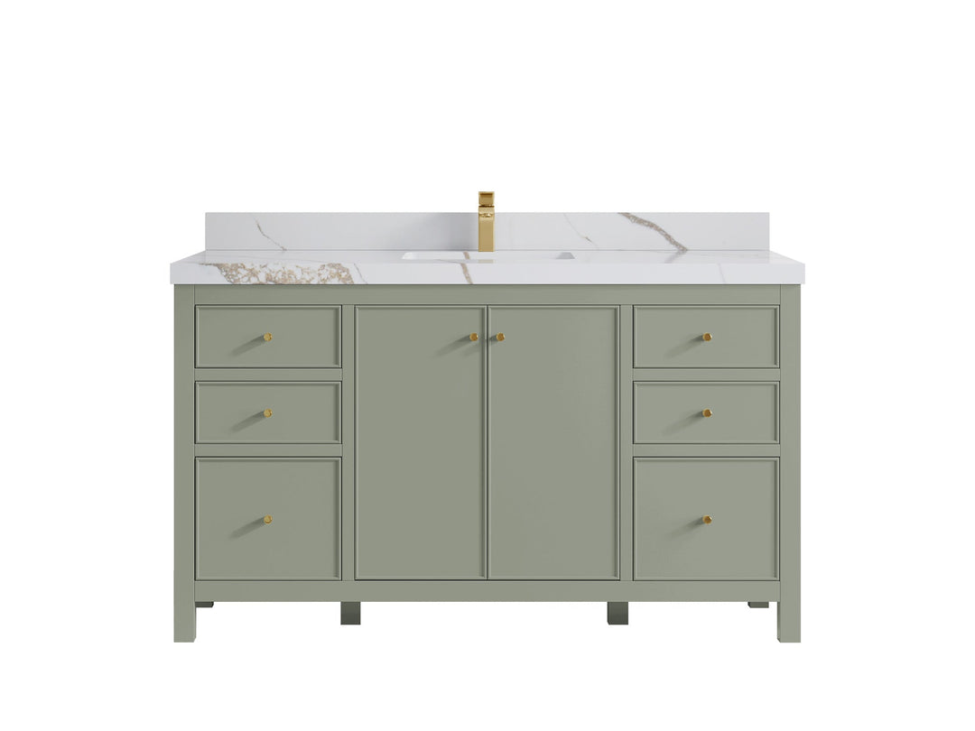 Chicago 60 in. W x 22 in. D Single Sink Bathroom Vanity - Willow Bath and Vanity