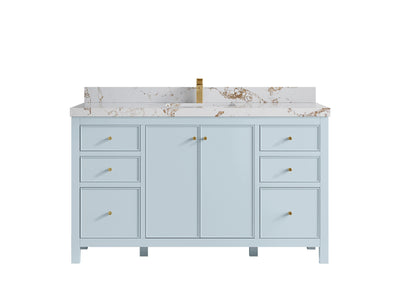 Chicago 60 in. W x 22 in. D Single Sink Bathroom Vanity - Willow Bath and Vanity