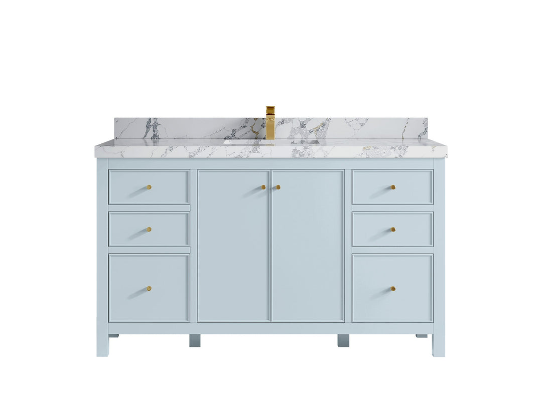 Chicago 60 in. W x 22 in. D Single Sink Bathroom Vanity - Willow Bath and Vanity