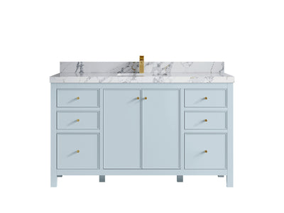 Chicago 60 in. W x 22 in. D Single Sink Bathroom Vanity - Willow Bath and Vanity