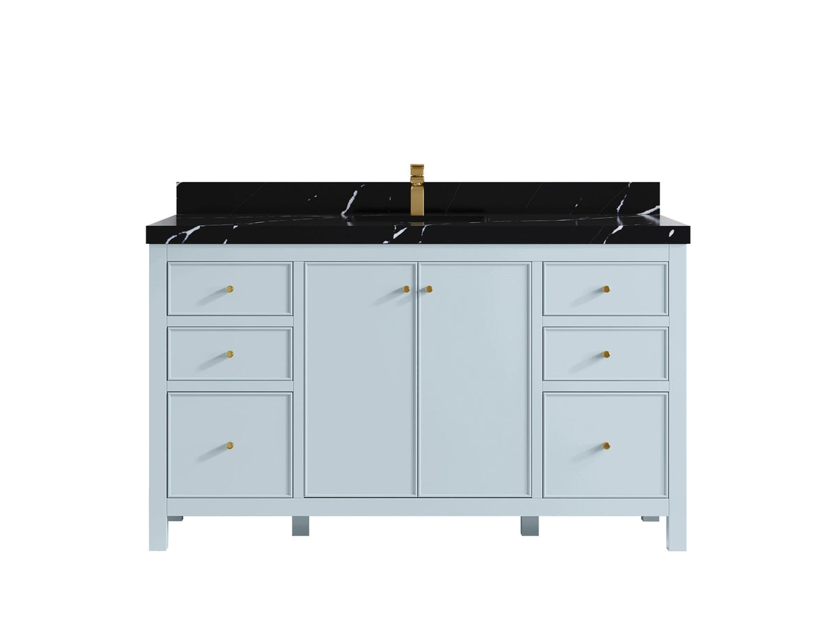 Chicago 60 in. W x 22 in. D Single Sink Bathroom Vanity - Willow Bath and Vanity