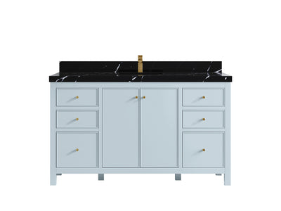 Chicago 60 in. W x 22 in. D Single Sink Bathroom Vanity - Willow Bath and Vanity