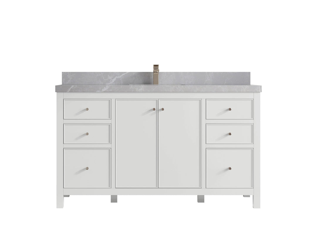 Chicago 60 in. W x 22 in. D Single Sink Bathroom Vanity - Willow Bath and Vanity
