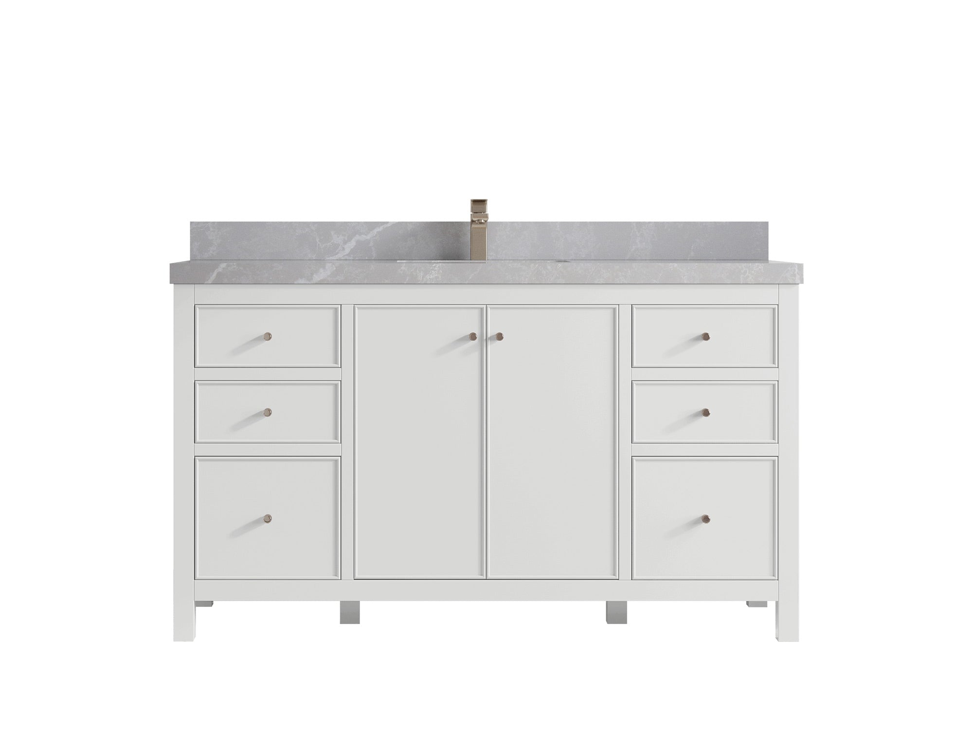 Chicago 60 in. W x 22 in. D Single Sink Bathroom Vanity - Willow Bath and Vanity