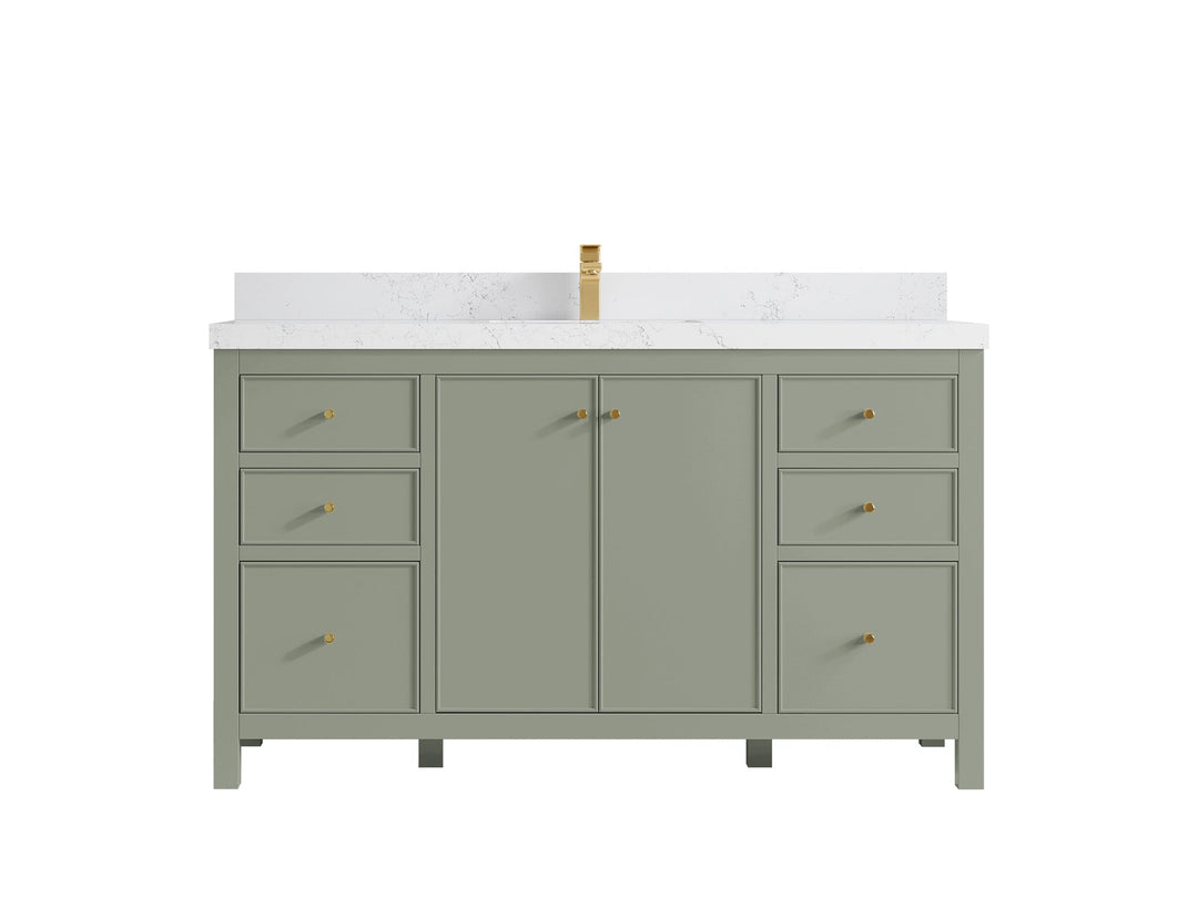 Chicago 60 in. W x 22 in. D Single Sink Bathroom Vanity - Willow Bath and Vanity
