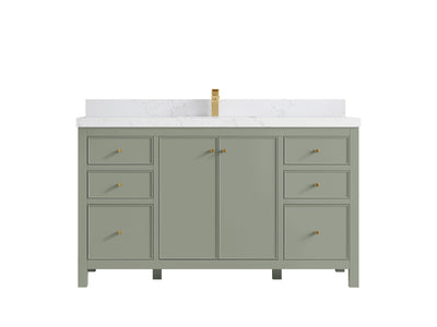 Chicago 60 in. W x 22 in. D Single Sink Bathroom Vanity - Willow Bath and Vanity