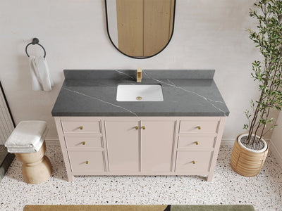 Chicago 60 in. W x 22 in. D Single Sink Bathroom Vanity - Willow Bath and Vanity