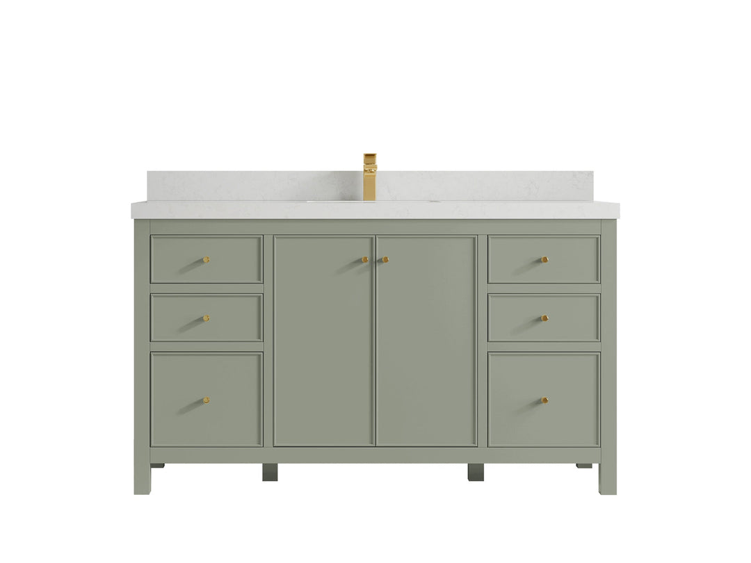 Chicago 60 in. W x 22 in. D Single Sink Bathroom Vanity - Willow Bath and Vanity