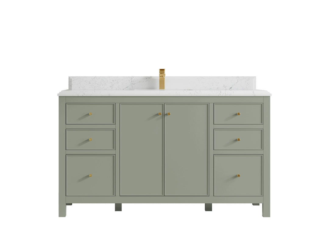 Chicago 60 in. W x 22 in. D Single Sink Bathroom Vanity - Willow Bath and Vanity